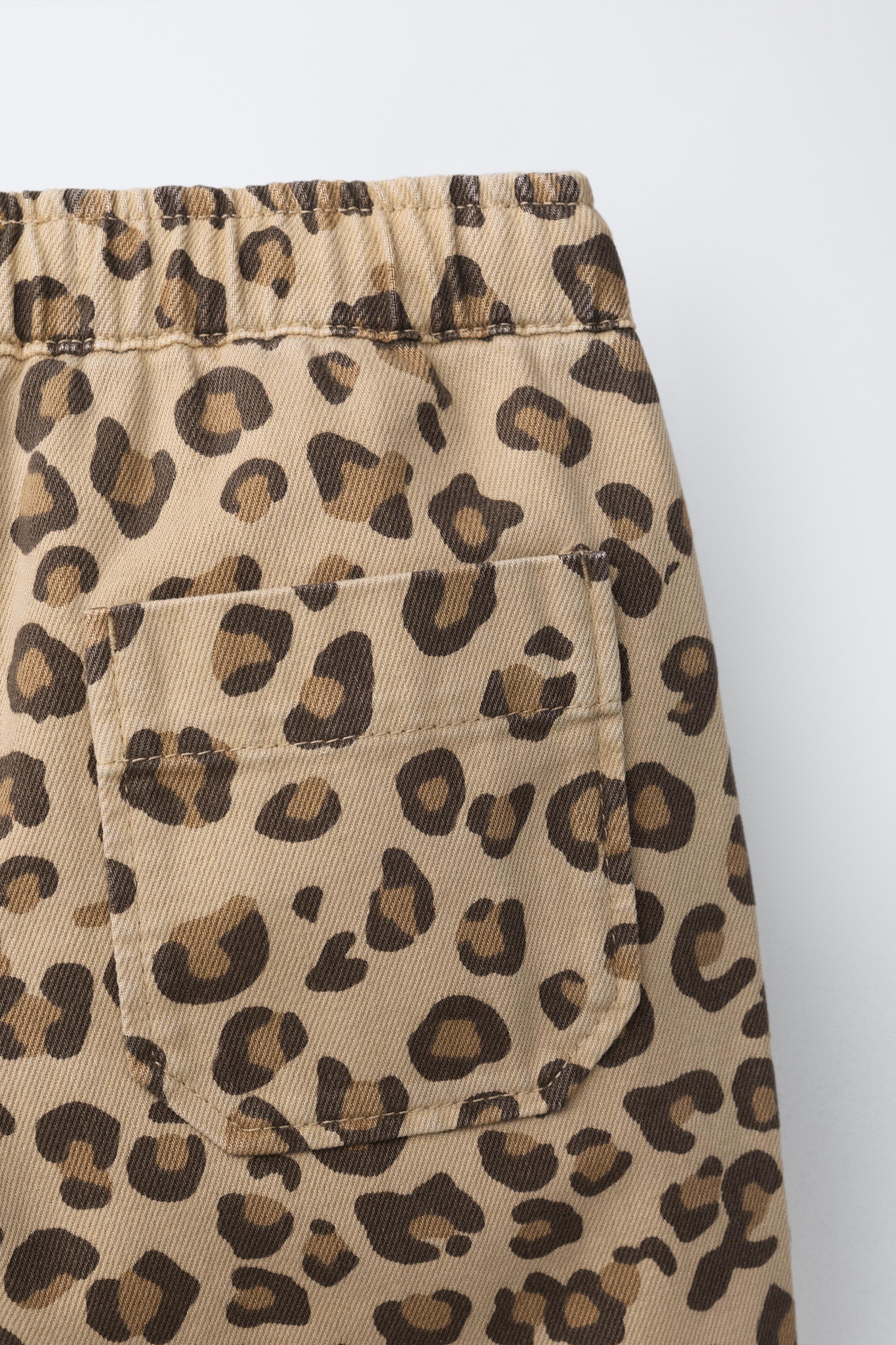 ANIMAL PRINT TWILL SHORTS